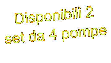 Casella di testo: Disponibili 2 set da 4 pompe